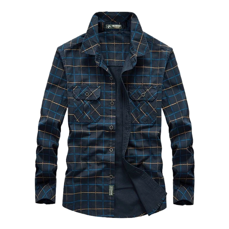 

Spring Mens Military Cotton Long Sleeve Cargo Shirts Autumn Lightweight Quick Dry Shirts Outdoor Army Tactical Work Cargo Shirts