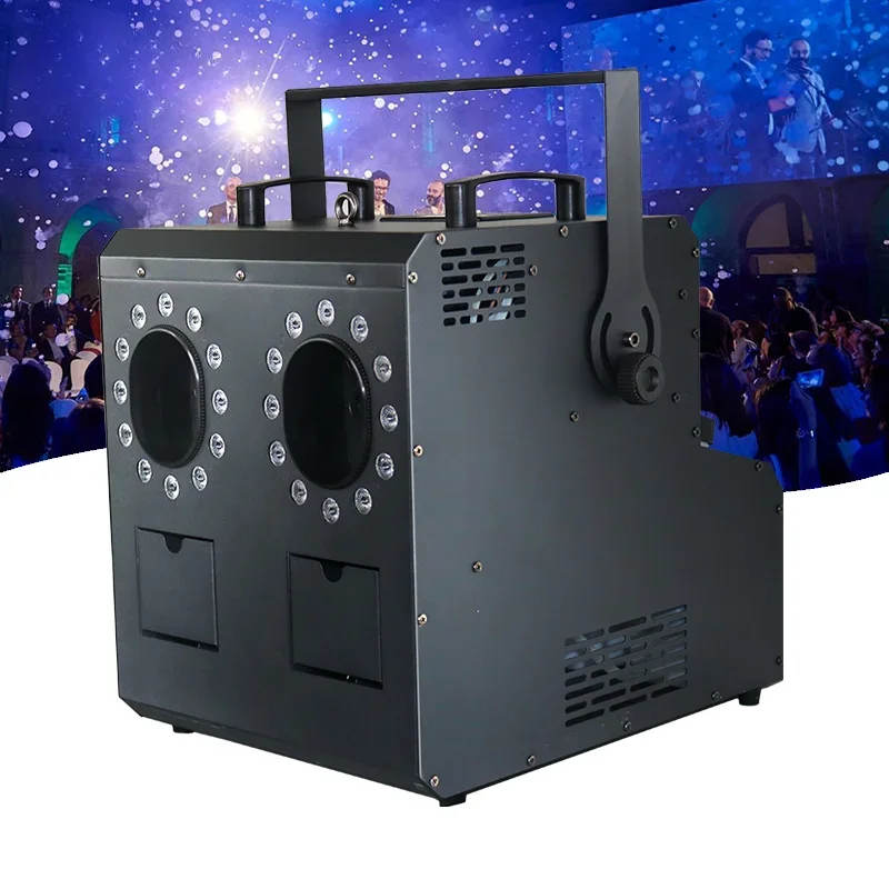 

RGBW Light Emitting Diode Black Bubble Machine Smoke Bubble Machine Wedding