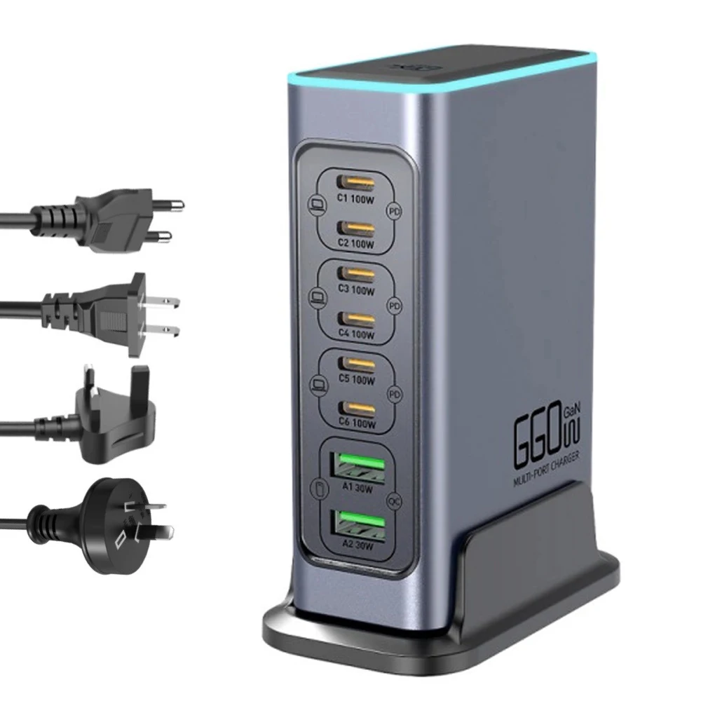 660w-gan充電器-usbデスクトップ急速充電ステーション-macbook-air-pro-samsung-s24-s23-iphone-15-14-13-pro-max-huawei-xiaomi-pd充電器-100w-30w-クイックチャージ30対応