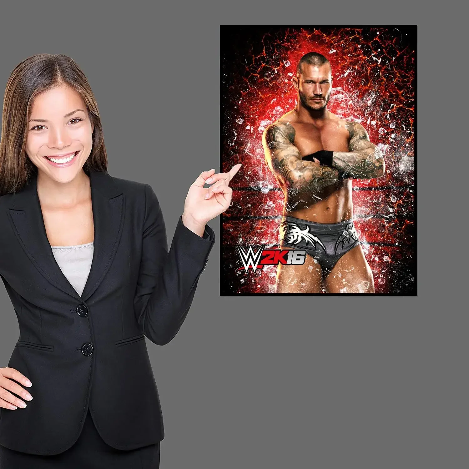 randy orton Poster Prints Wall Art Canvas Painting Poster For Modern Family Living Room Home Decor