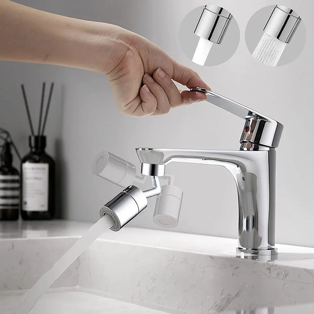 720°Universal Kitchen Faucet Anti-splash Aerator Bathroom Tap Rotatable Faucet Sprayer Saving Water Tap Nozzle Extender Adapter