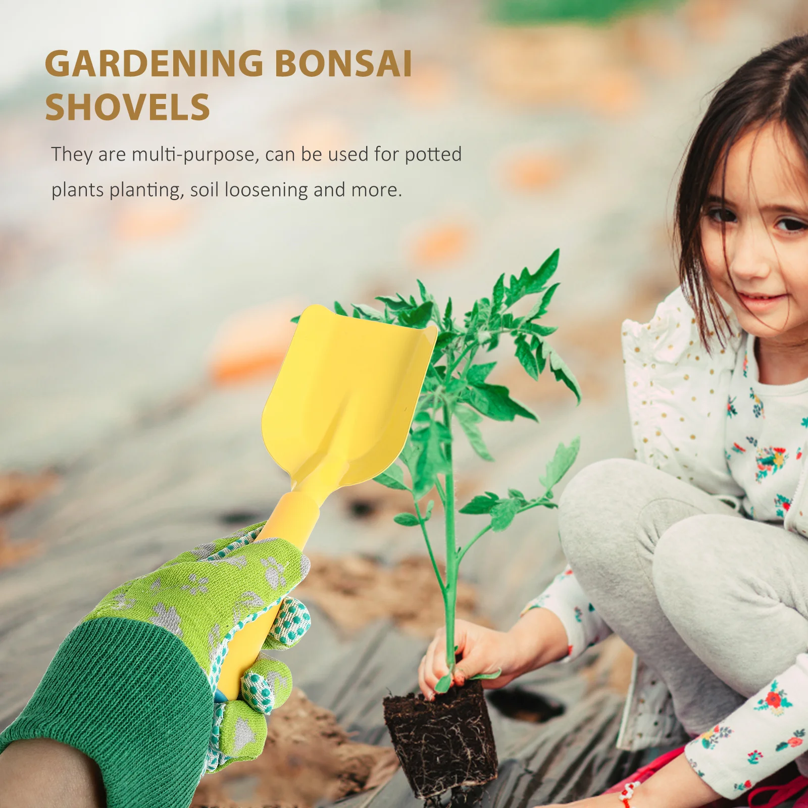 1 set 1 Set Mini Shovel Garden Tools Kids Planting Digging Set For Potted Plants Soil Loosening Household Gardening Tools