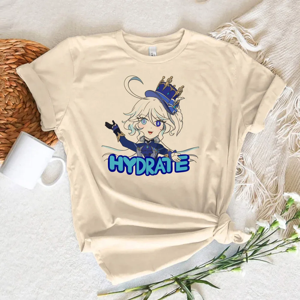 Furina t-shirts women streetwear comic Y2K tshirt girl manga Japanese graphic clothing