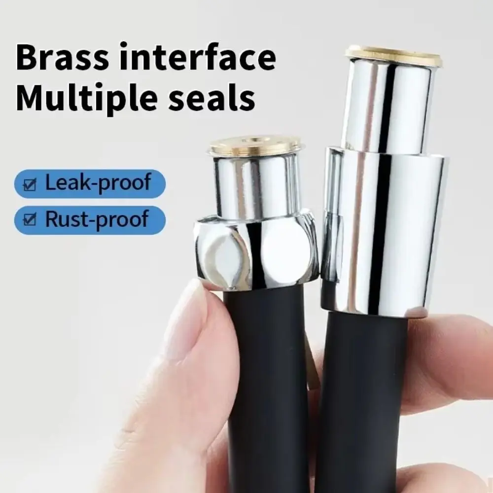 

Гибкий силиконовый душевой шланг 1,5/2 м, универсальная трубка для насадки для душа с защитой от намотки, нетоксичный противовзрывной смеситель, аксессуары для кухни