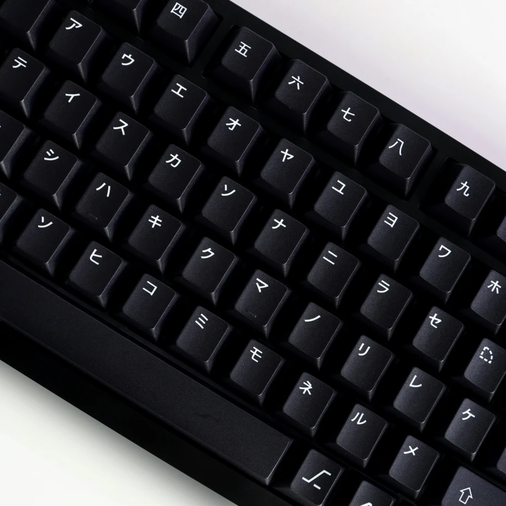 Wob Katakana Keycaps PBT Material 129 Keys Dye-Sub Cherry Profile Keycaps for 61/87/104/108 Mx Switch Mechanical Keyboard