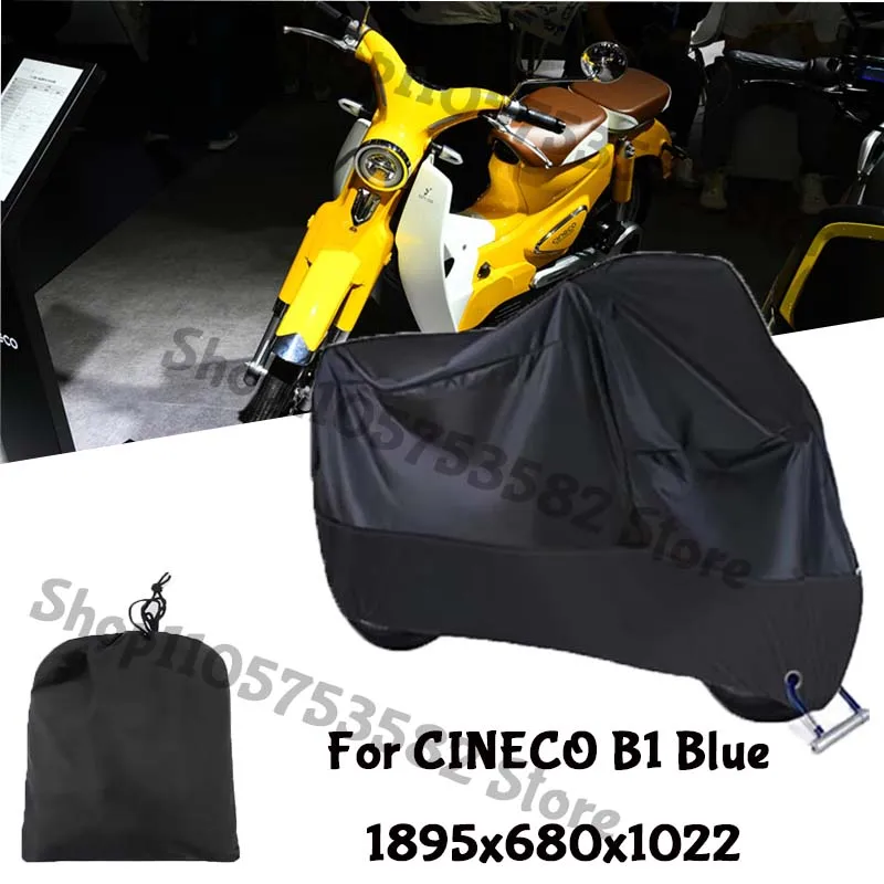 Motorcycle Full Covers For CINECO B1 Blue Car Outdoors Sun Protection Dust No Ear Thickened Oxford Clothcover Accessories