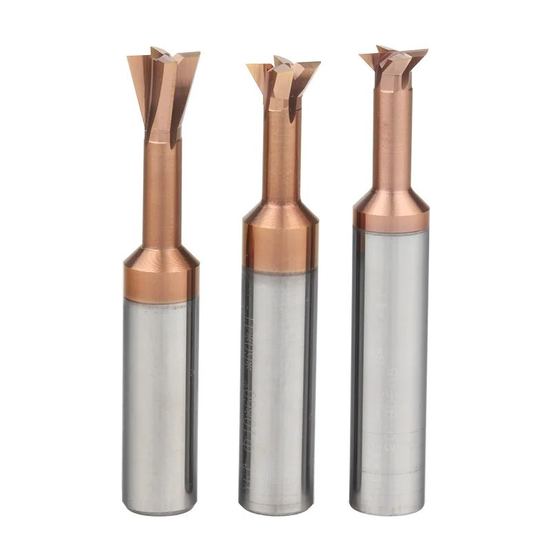 Hrc55 Zwaluwstaartfrees Eindfrees Schacht Frees Wolfraamcarbide Cnc Router Bit Ticn Gecoate Mini Frees Snijder