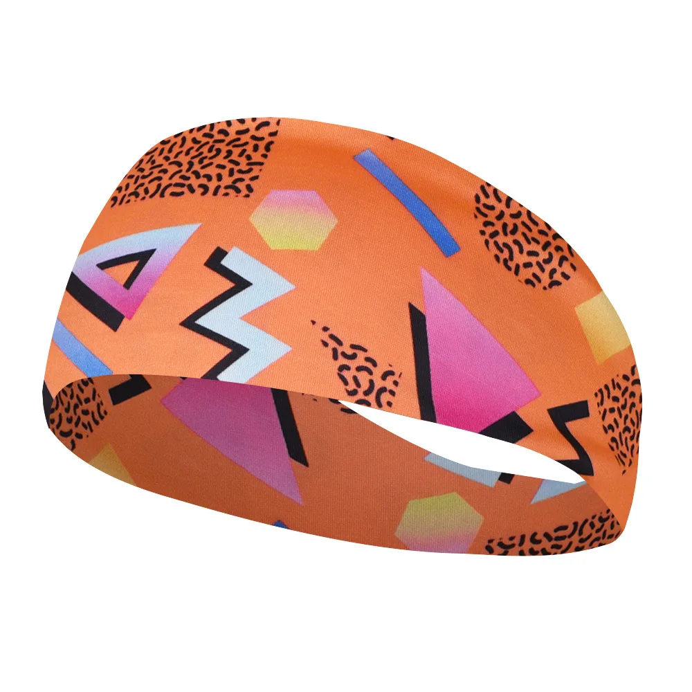 Vintage Fashion Print Travel Party Sweat-absorbing Breathable Yoga Running Fitness Sports Headband