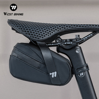 WEST BIKING Mini Bicycle Tail Bag Portable Waterproof Bike Saddle Tail Bag Tools Storage Pouch MTB Road Cycling Accessories
