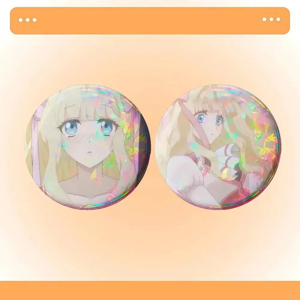 Anime Mushikaburi-hime Elianna Bernstein  Badges 25 32 44 58 75 mm Round Cosplay Pin Bag Decor Fans Collect Brooch Souvenir