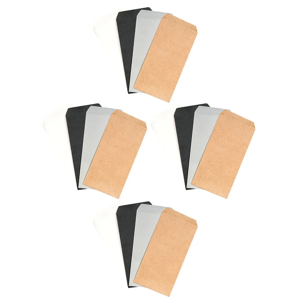 

40pcs Kraft Paper Envelopes Brown Message Envelope For Letter Storage Greeting Cards Document Paper Envelope Bags