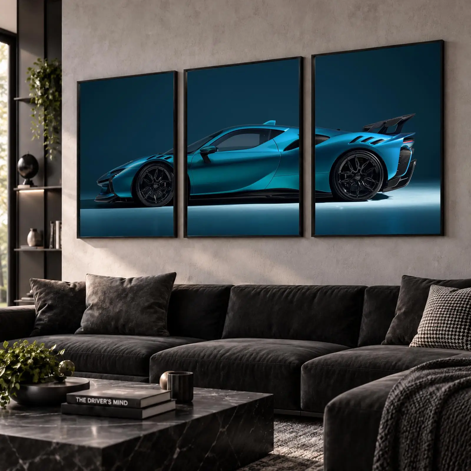 S-SF90 Hybrid Supercar Painting Calligraphy Wall Art Canvas Poster Collection Prints for Bedroom Living Room Home Decoration