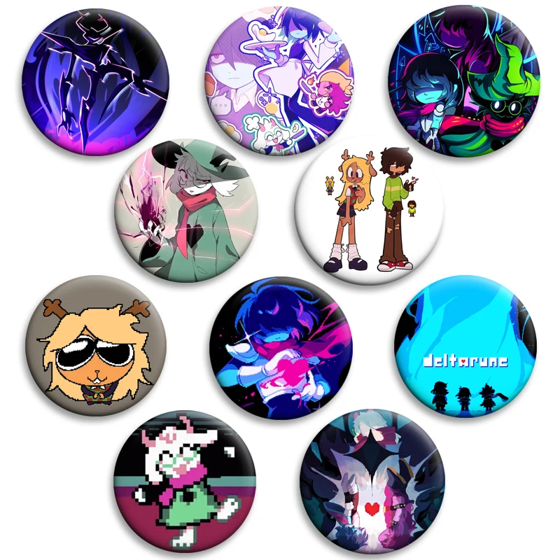 

Role-playing Video Game Deltarune Soft Button Pins Cartoon Brooch Jeans Clothes Bags Accessories Jewelry Badges Gift for Friends