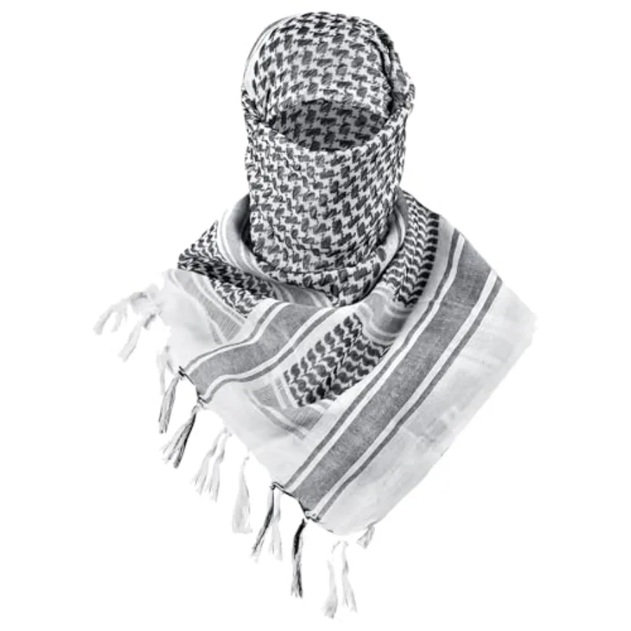 

FREE SOLDIER Scarf Military Shemagh Tactical Desert Keffiyeh Head Neck Scarf Arab Wrap with Tassel for Men Women