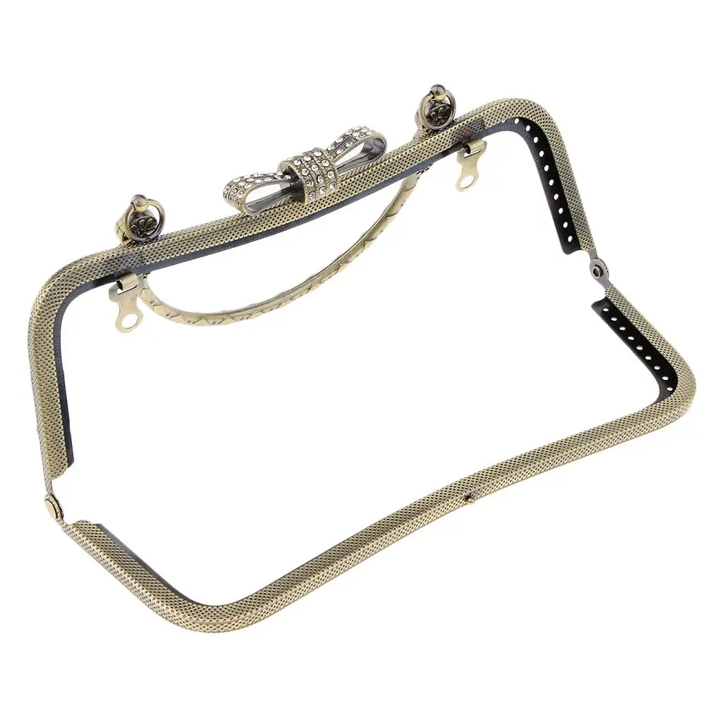 Rhinestone Coin Bag Purse Metal Handbag Clasp Fastening 20cm image 5