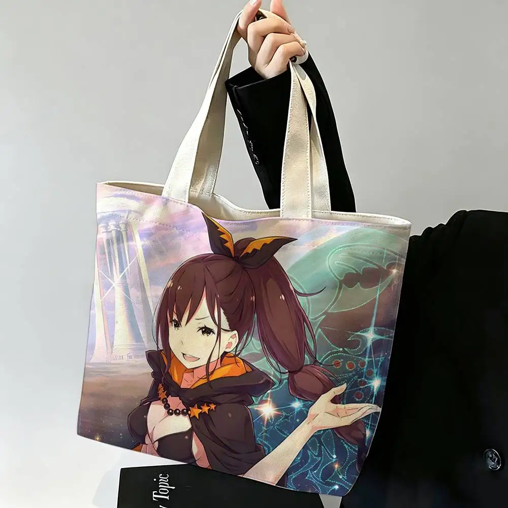 R-Re ZERO S-Shaula  Printed Canvas Tote Bag Shoulder Bag Commuter Mommy Shopping Bag
