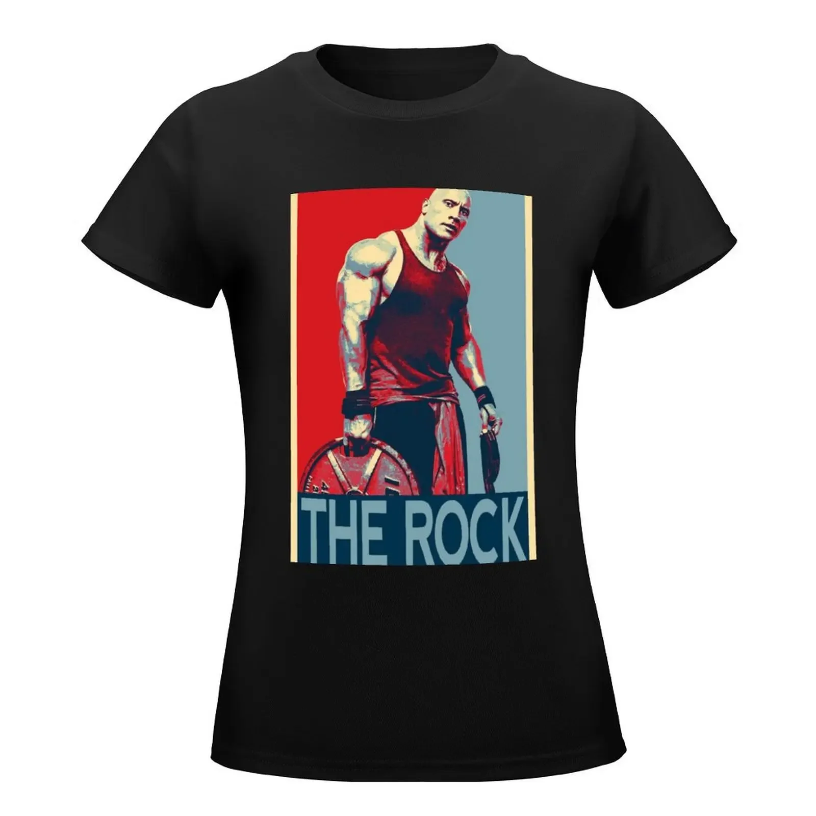 dwayne johnson T-Shirt shirts graphic tees funny female Blouse woman t shirt