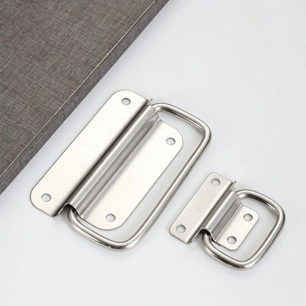 Flush Folding Handle Stainless Steel Industrial Case Pull Hardware Equipment Box Tool Storage Carry Grip Accessory