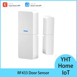 Tuya-Smart WiFi Door Sensor, Porta aberta, Detectores fechados, Home Security, Proteção Sistema de Alarme, Smart Life App, Controle Remoto