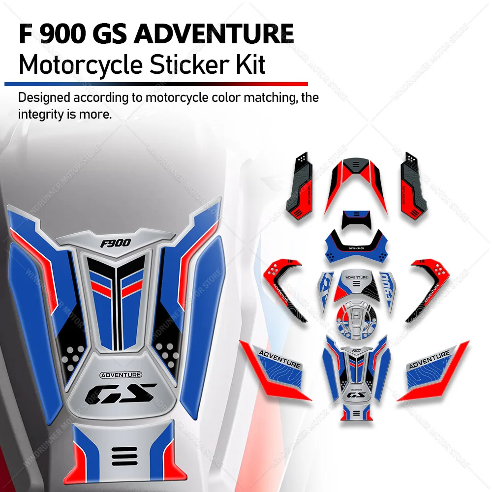 

For F 900 GS Adventure Motorcycle Accessories 3D Gel Tank pad Protector Decal Stickers Kit 3D Epoxy Resin Waterproof Sticker