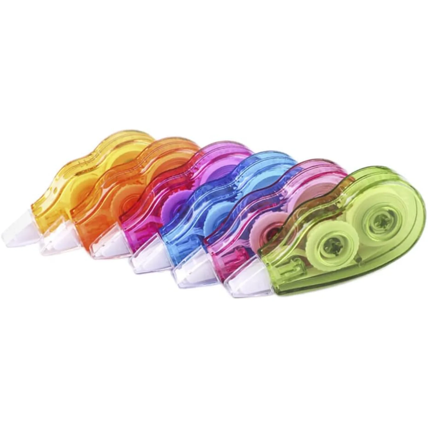 6 قطعة تصحيح الشريط الأبيض الشريط السائل الشريط الأبيض Whiteout الحبر مصحح الشريط الصغيرة مسح الشريط المنزلية تصحيح الشريط