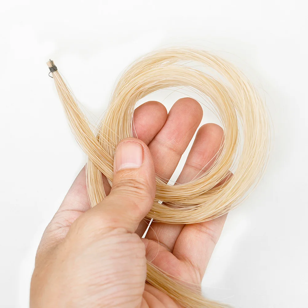 

1Pcs Horse Hair Violin Bow Replacement Natural White Horse Tail Hair Violin Accessories Premium Quality