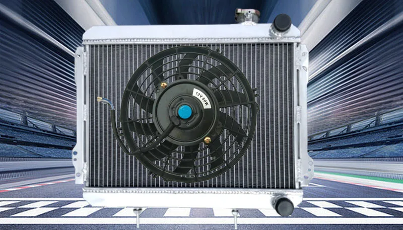 Aluminum radiator & FAN For Toyota Corolla AE71 AE72 1979-1983 81 82 83 1979 1980 1981 1982 1983 79 80