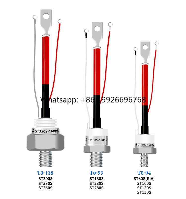 ST80S ST100S ST130S ST150SCeramic Stud Type Thyristor TO-93 M12 for Electronic Welders Phase Control Thyristor