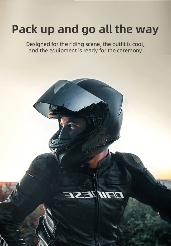 X1 Plus Motorradhelm-Intercom Bluetooth 5.0 Motorrad-Funkheadset 1000m Interphone-Lautsprecher Freisprecheinrichtung Walkie-Talkie für Helme – Detail 4