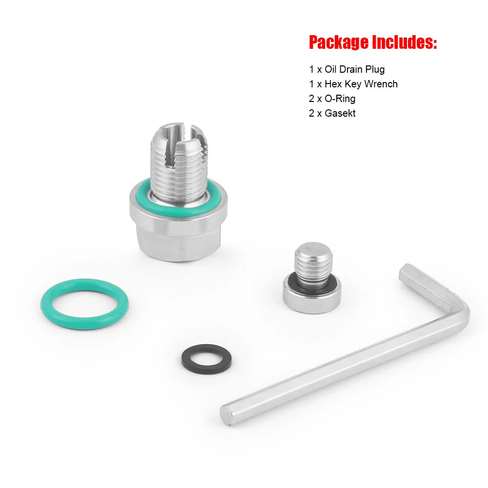 M10.4/M12.1/M14.1/M16.1/M18.1 Oil Drain Plug Oversize Piggyback Stainless Steel Self Tapping Oil Pan Thread Repair Kit W/O-Ring