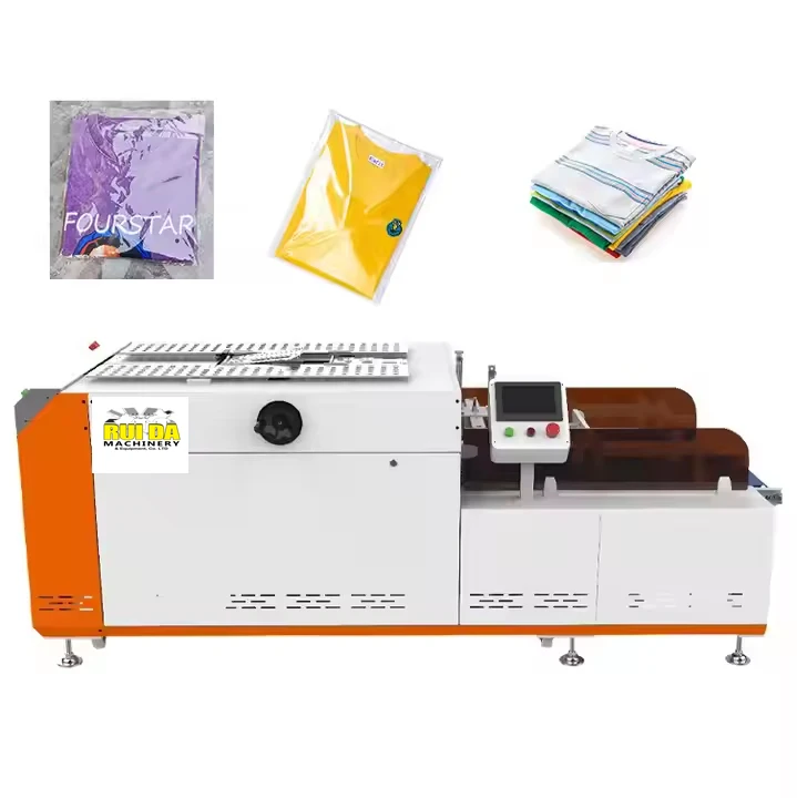 Automatic clothing folding and packaging machine, quick flip T-shirt folding machine/clothing folding machine