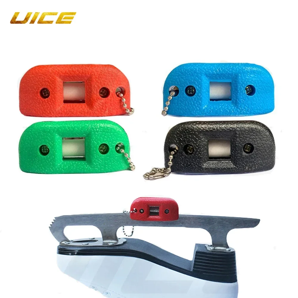 White Sandstone Ice Skate Blade Double Side Sharpener Portable Hanging Ice Hockey Shoe Blades Sharpener Ice Skate Accessories