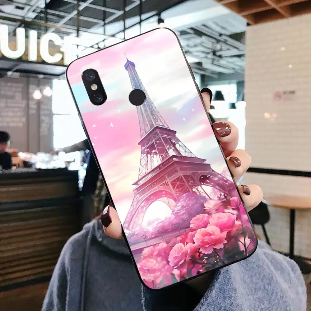 Capa de telefone Paris Torre Eiffel para Xiaomi, Mi 5X, 8, 9, 10, 11, 12 Lite, Pro, 10T, PocoM3 Pro, Note 10 Pro Lite