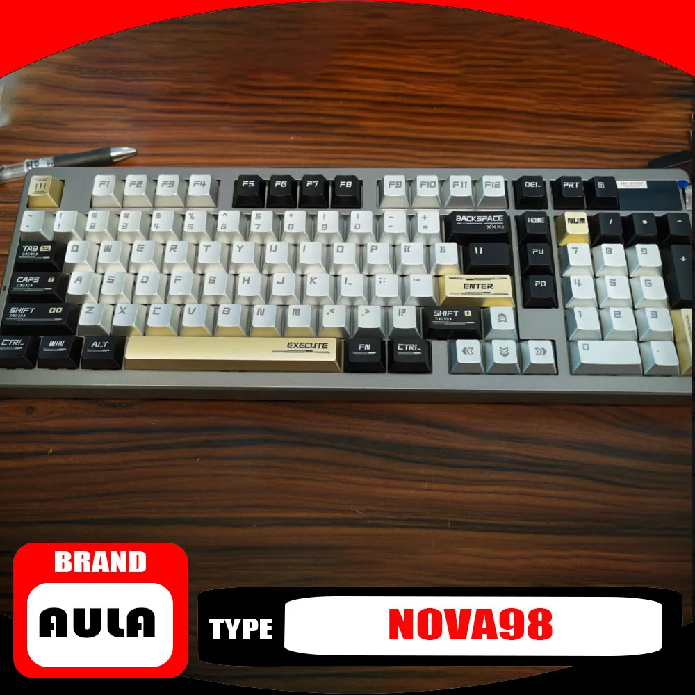 AULA NOVA98 3-Mode Wireless 8KHz Gaming Mechanical Keyboard with Smart Screen Dual 8000HZ Custom E-sports Keypad Gamer Durable