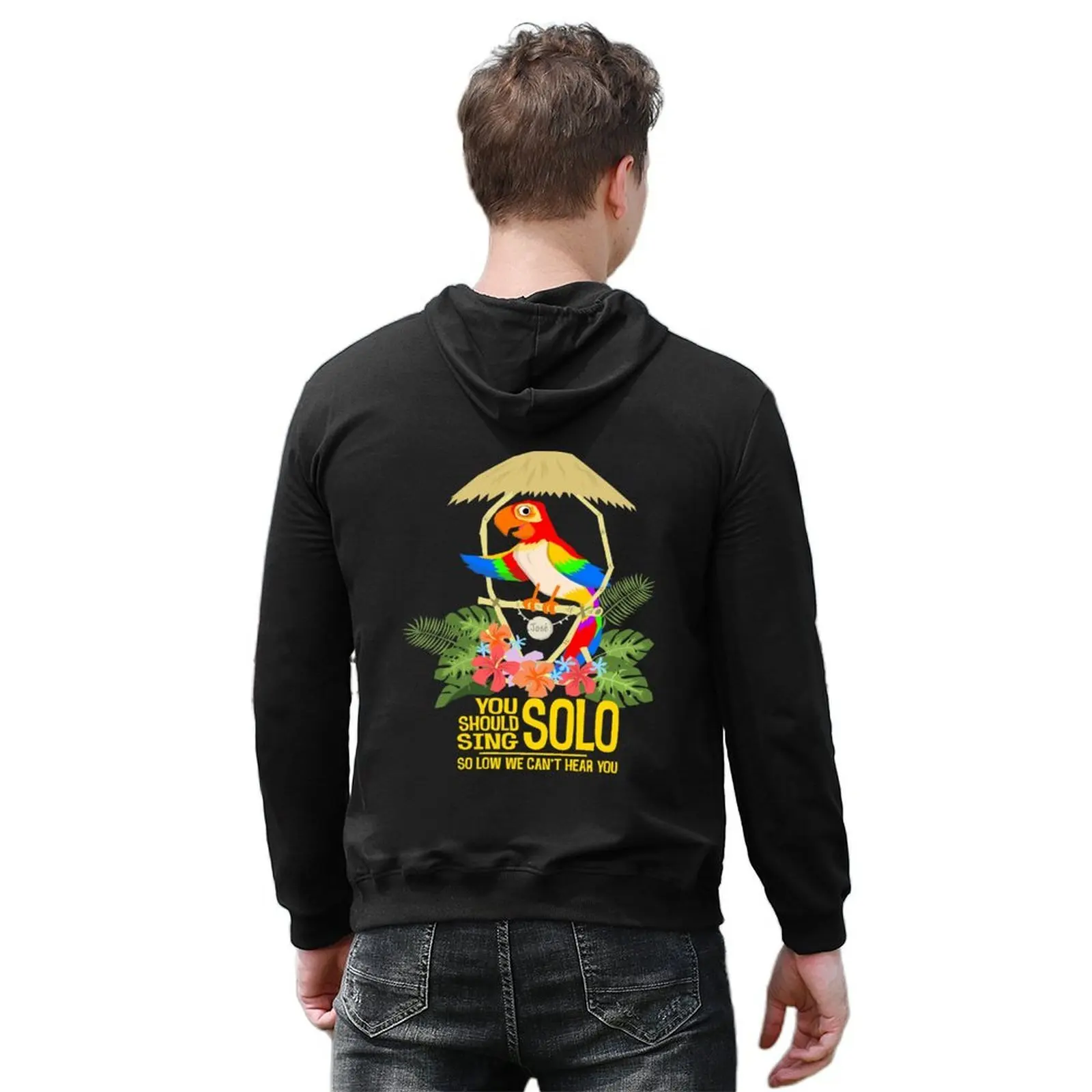 Tiki Room Birds: Jose Sing Solo Hoodie aesthetic clothing men's autumn clothes autumn men clothing tracksuit men