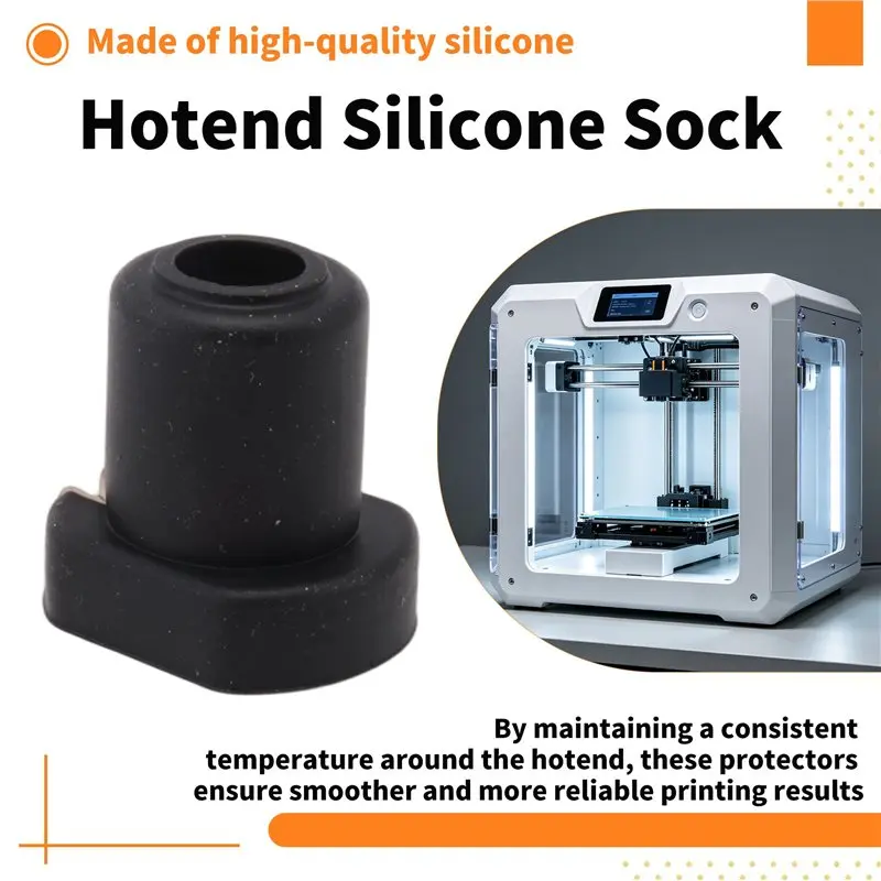 5Pcs Hotend Silicone Sock Protector 3D Printer Parts High-Temperature Resistance For QIDI X-Max 3 / X-Plus 3 / X-Smart 3 Top-Rat