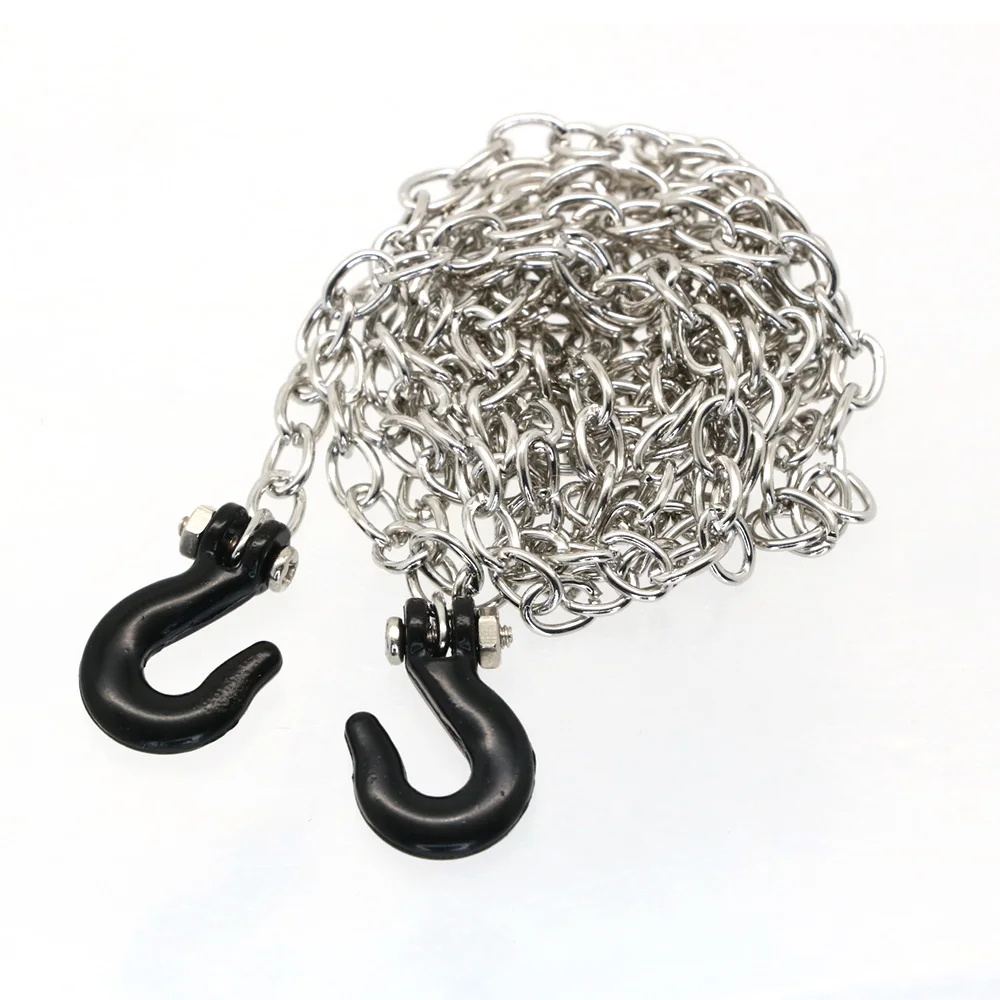 RC Crawler Auto Metall Simulation Rettung Abschlepphaken Zugseil Kette für 1/10 Traxxas Trx4 Defender Bronco Axial Scx10 90046