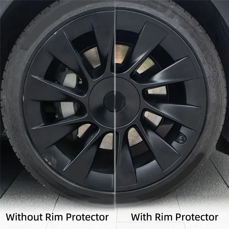 CYL-40Pcs for Tesla Model Y 20-23 Hub Cap Rim Patch 20 Inch Wheel, Black