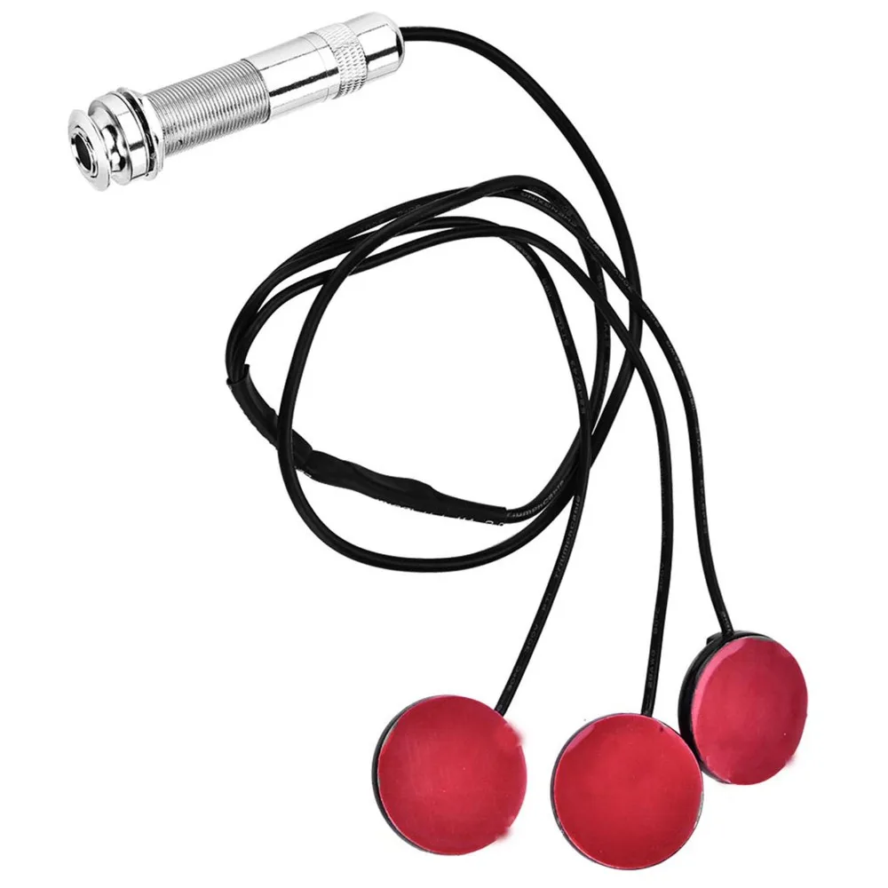 Self-Adhesive ​Piezo Transducer Pickup​ ​With Endpin Jack​ ​Piezo Microphone ​Endpin Jack Pickup​ ​Piezo Sensor​ Contact Pickup