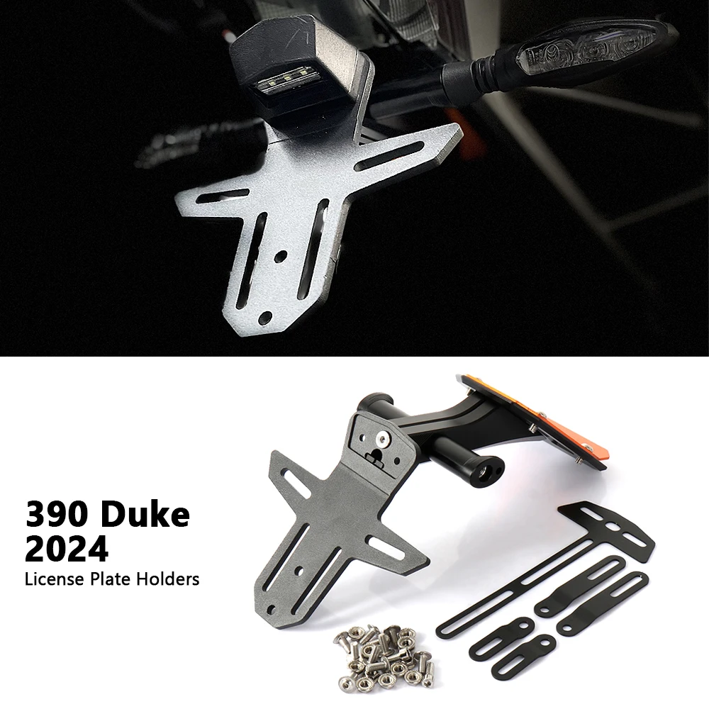 

For 390 Duke 390 DUKE 2024 Motorcycle Accessories License Plate Holder Fender Eliminator Tail Frame New 390Duke 390DUKE