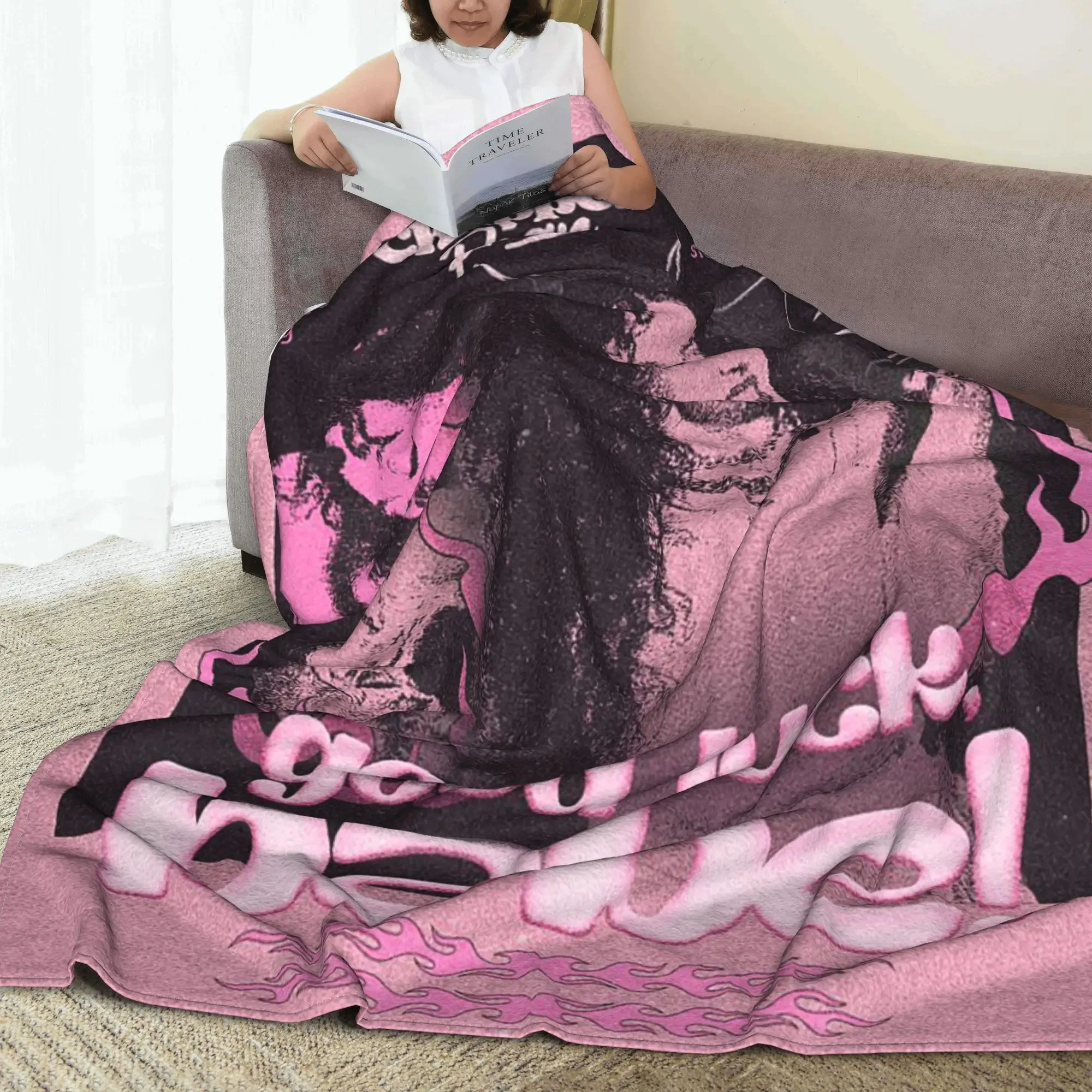 Chappell Roan Good Luck Babe 2024 New Song Blanket Flannel Sofa Throw Blanket for Sofa Bedding Office Throws Bedspread Quilt
