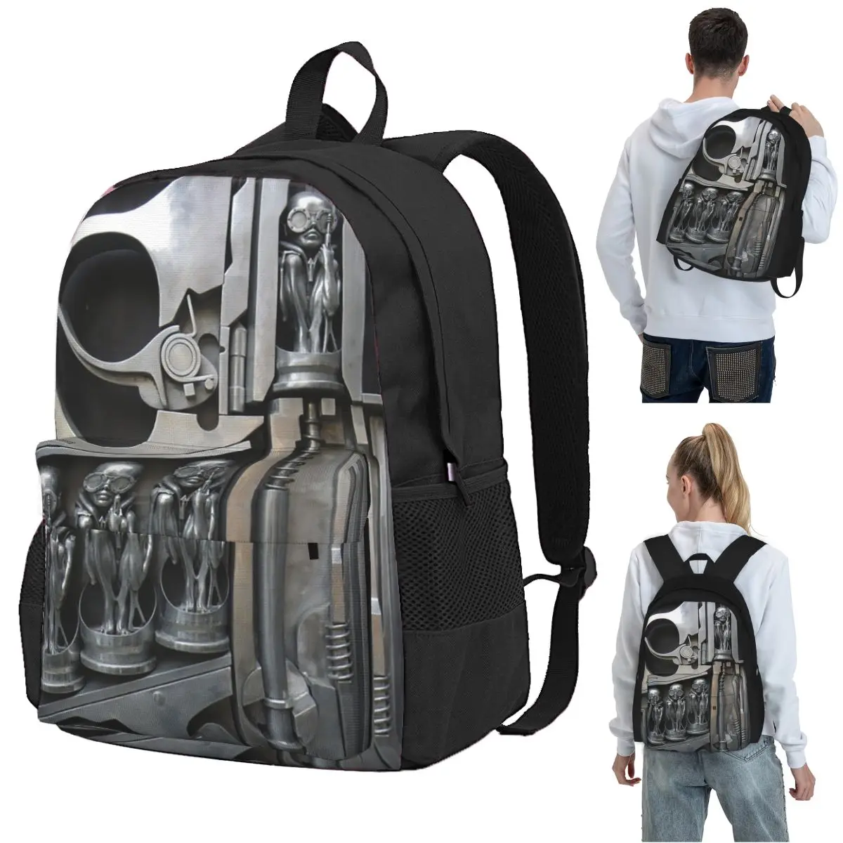 

Gunning It Backpack Student BookBag Children School Bag Laptop Shoulder Bags for Boys Girls