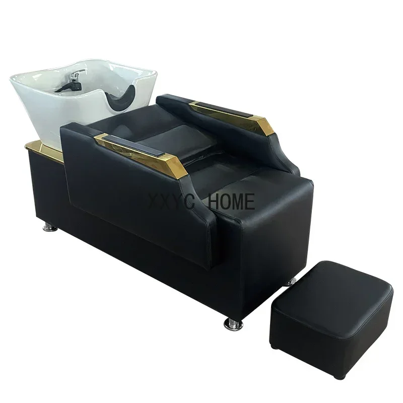 Shampoo Chair  Ceramic Deep Basin Flushing Bed for Hair  Lying Completely