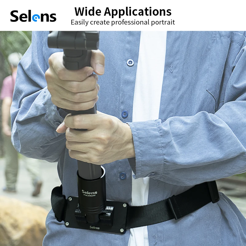 Selens SAO-13GB01 Camera Gimbal Belt Stabilizer Weight Support Long Standing Filming Hip Quick Release Buckle Mount Belt Waist