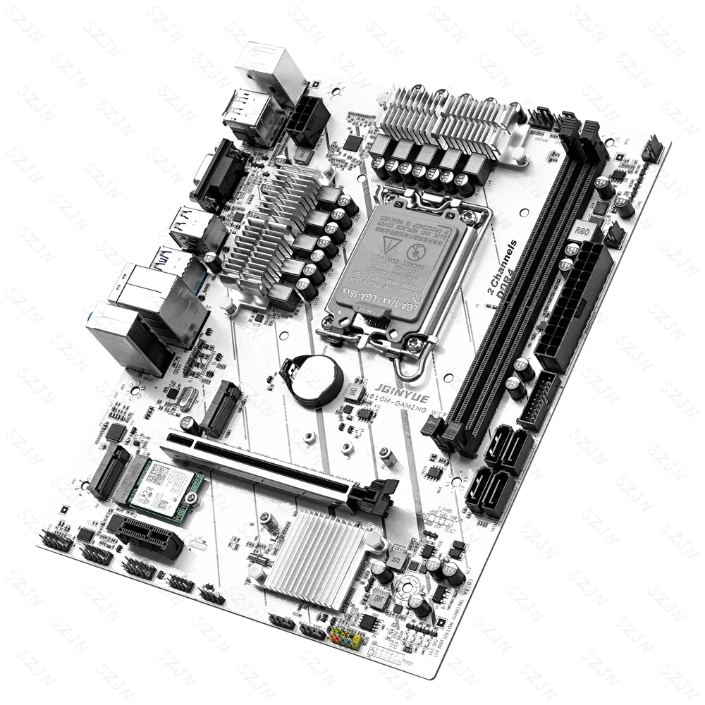 Imagem -03 - Jginyue-placa-mãe Intel i5 12490f Memória Ddr4 Dual Channel 32gb 3200mhz Wifi 9560ngw Suporte M.2 Xmp H610m