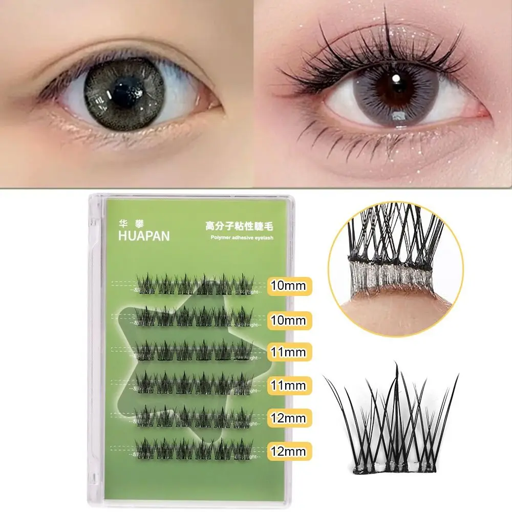 

Self Adhesive Self Adhesive Lash Korean Press-on Clusters Eyelashes No Glue Reusable Large Capacity Manga Lashes