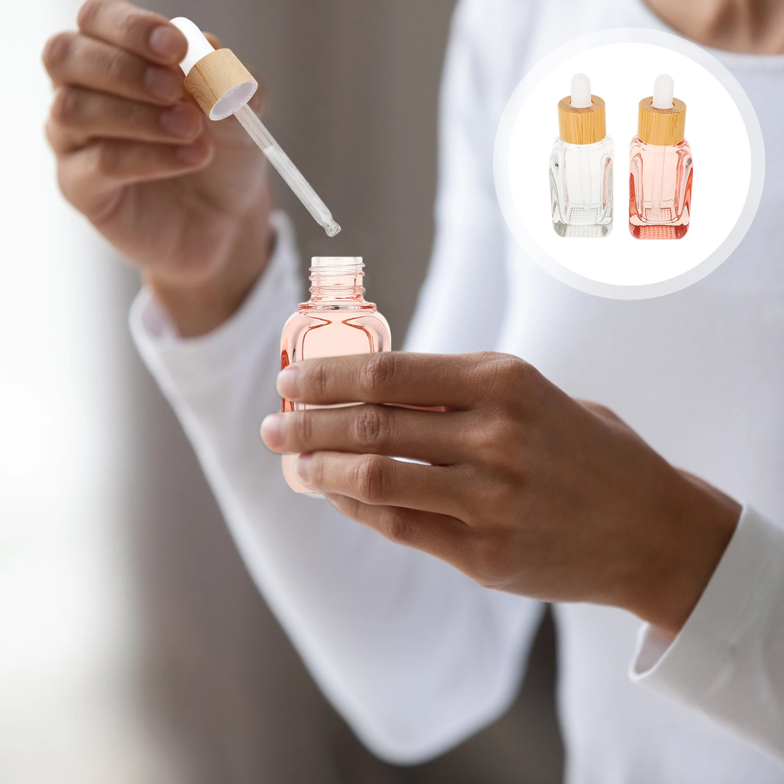 

2 Pcs Dropper Bottle Jar Sterile Vial Test Tube Vials Refillable Perfume Sample Glass Filling