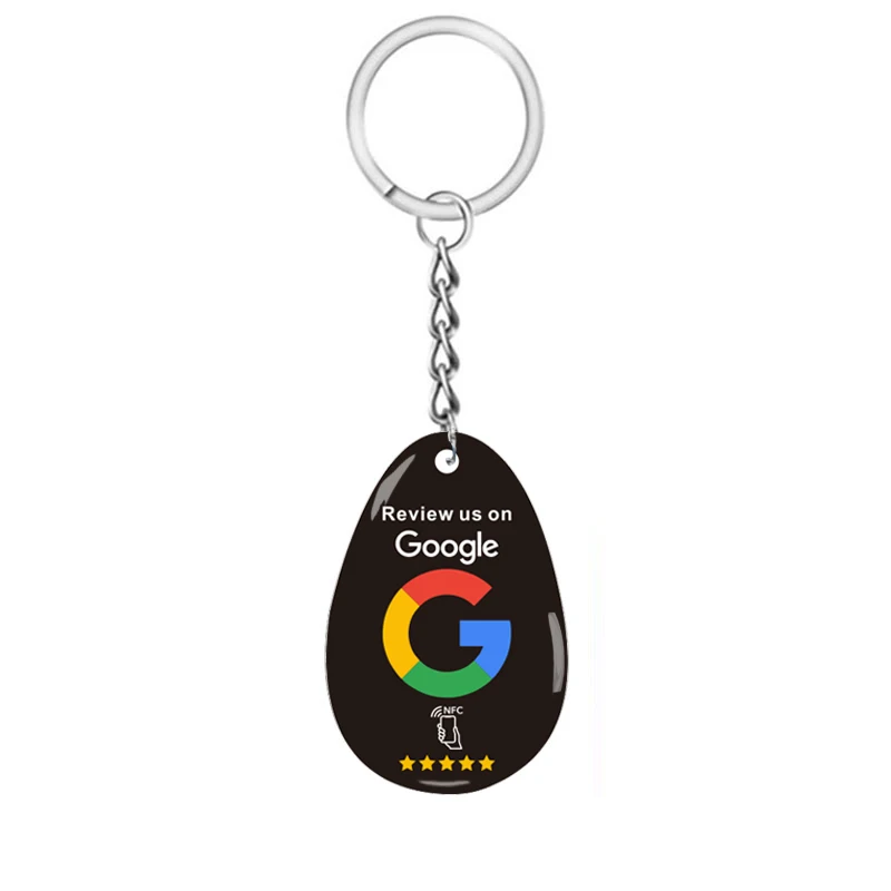 NFC Keychain RFID Epoxy Keychain Proximity Contactless Epoxy Smart RFID Keyfob for Instagram Google WhatsApp