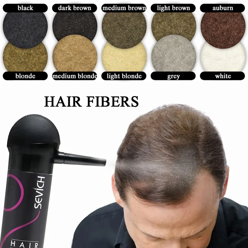 

Sevich 25g Keratin Hair Loss Building Fiber Hair Growth Fiber Refill Hair Color Powder Extension Thinning Thickening Hair Growth