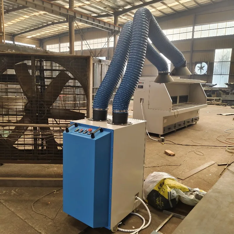 New Mobile Welding Flue Gas Extractor Industrial Dust Collector for Environmental